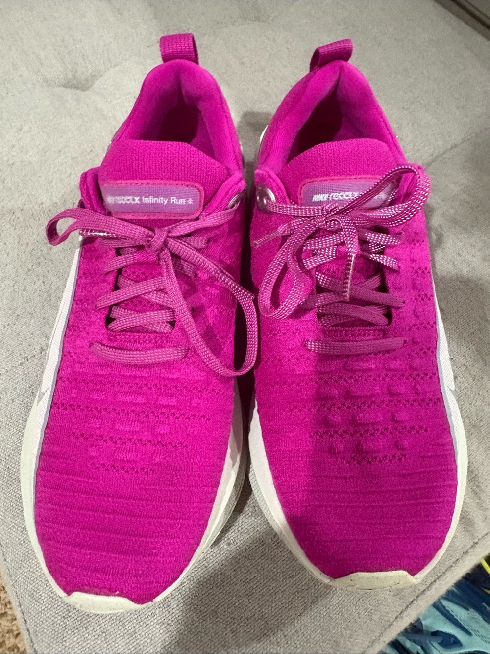 Nike Infinity 4 Women's Bright Pink Knit Running Shoes-Worn only Twice to Walk